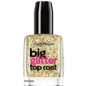 3 FOR $13 🔥Sally Hansen big glitter top coat goldi-flecks 140